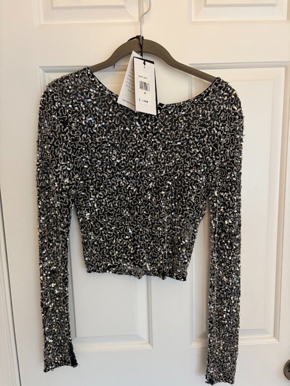 Retrofete NWT New York Women Sequin Top Size XS